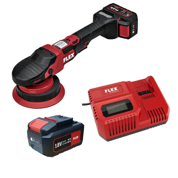 Flex Akku-Exzenterpolierer XFE 15 150 18-EC Set